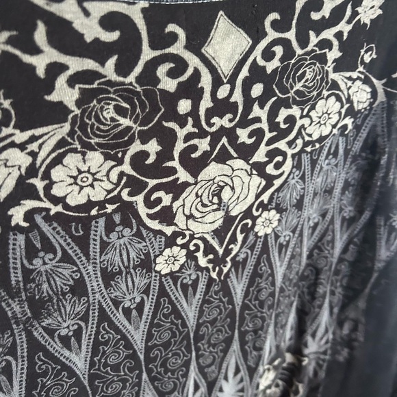 Vanilla Sugar Y2K Black and Gray Patterned Blouse Large - Picture 12 of 16